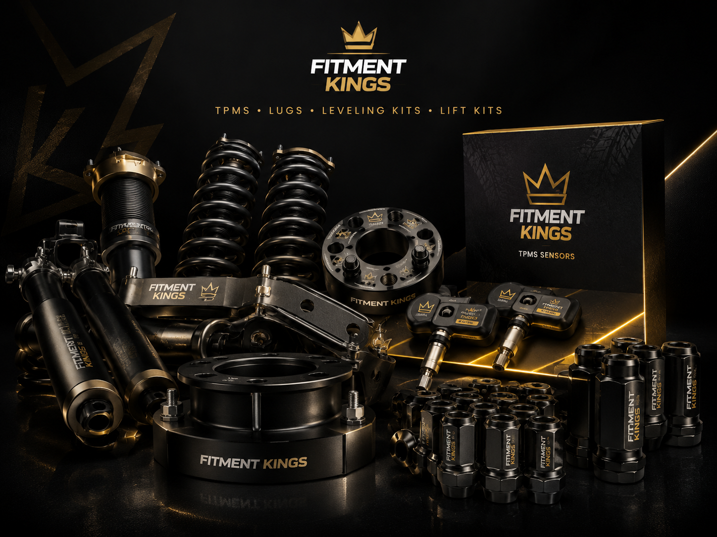 Suspension, TPMS and wheel accessory components