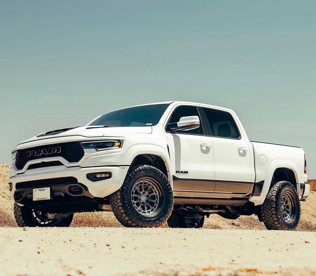 Ram Pickup with Off-Road Wheel & Tire Setup