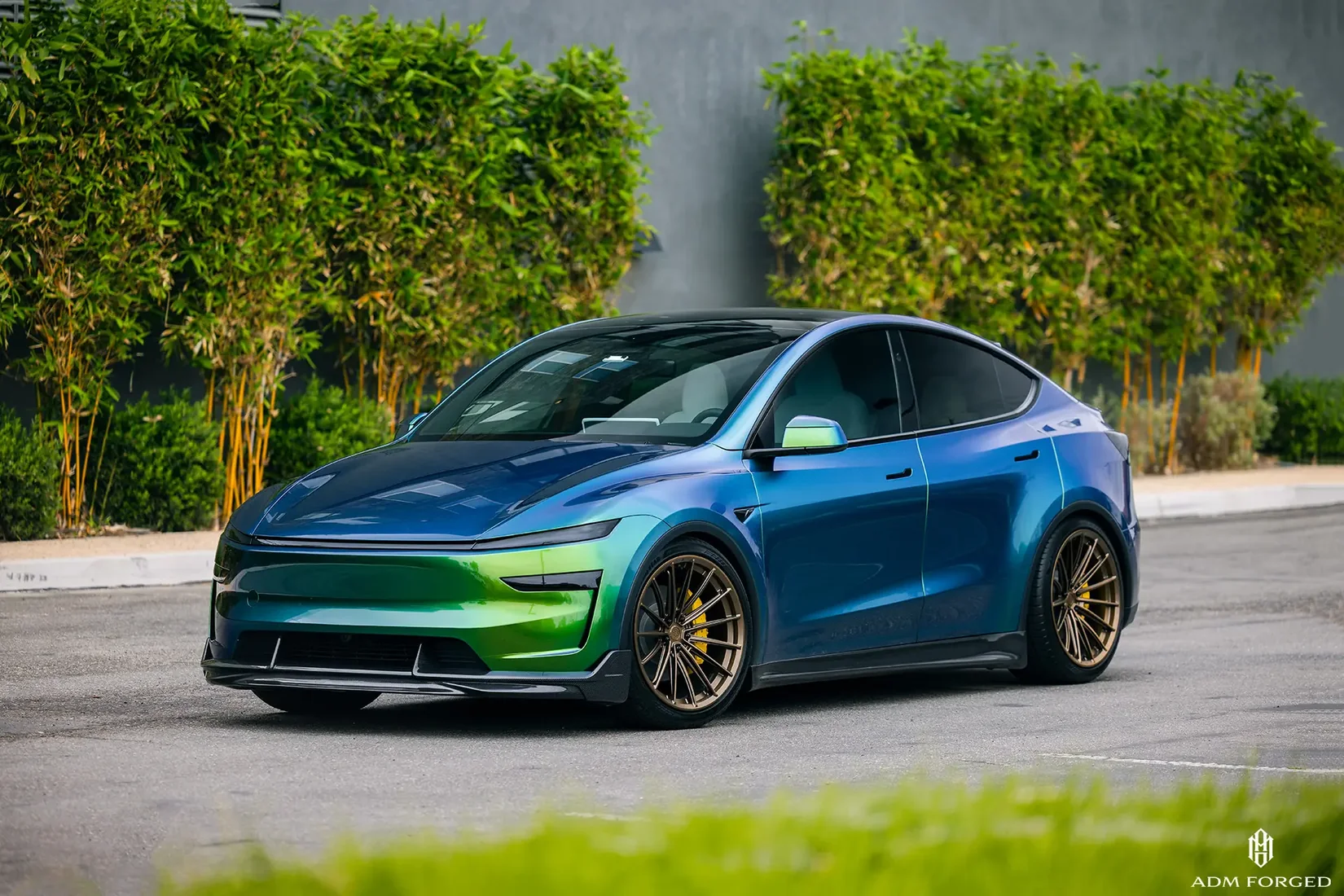 Tesla Model Y with ADM Forged PF113 Matte Bronze