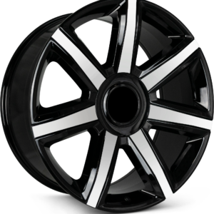 OEF Wheels D05 Escalade Platinum Replica – Gloss Black Chrome insert Wheel