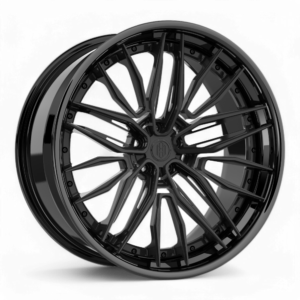 Satin Black/Gloss Black Lip
