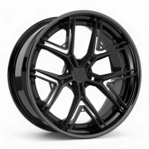 Satin Black/Gloss Black Lip