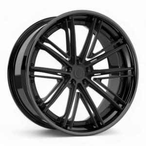 Satin Black/Gloss Black Lip
