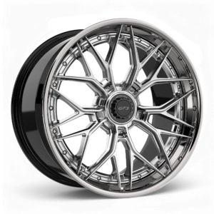 Brushed Clear w/High Polished Lip Centerlock