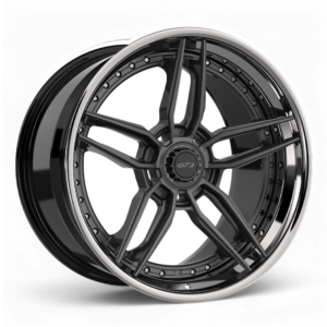 Matte Gunmetal w/High Polished Lip Centerlock