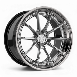 ADM Forged PF304 – Brushed Clear w/High Polished Lip – Multi-Piece Wheel