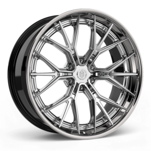 Brushed Clear w/High Polished Lip (6 Lug)