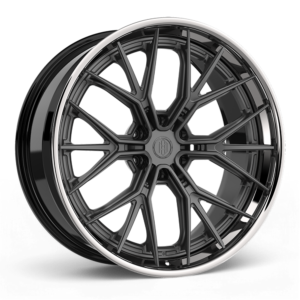 Matte Gunmetal w/High Polished Lip (6 Lug)