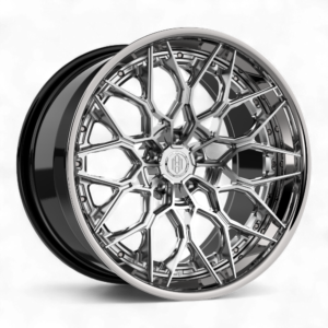 ADM Forged PF307 – Brushed Clear w/High Polished Lip – Multi-Piece Wheel