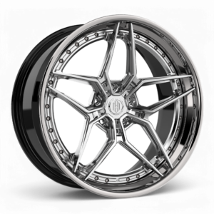 ADM Forged PF311 – Brushed Clear w/High Polished Lip – Multi-Piece Wheel