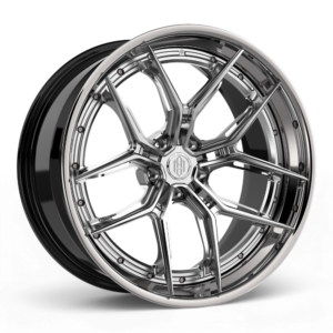 ADM Forged PFX302 – Brushed Clear w/High Polished Lip – Multi-Piece Wheel