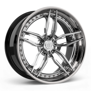 ADM Forged PFX303 – Brushed Clear w/High Polished Lip – Multi-Piece Wheel