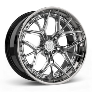 ADM Forged PFX306 – Brushed Clear w/High Polished Lip – Multi-Piece Wheel