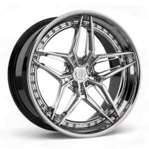 ADM Forged PFX311 – Brushed Clear w/High Polished Lip – Multi-Piece Wheel